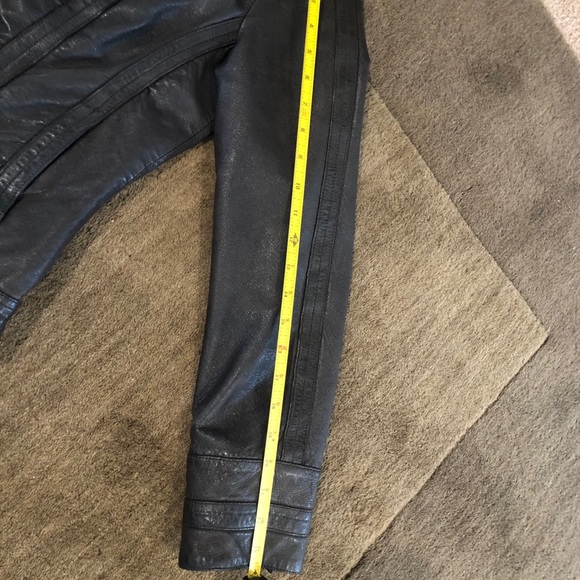 Black Rivet Leather Jacket - Picture 11 of 12